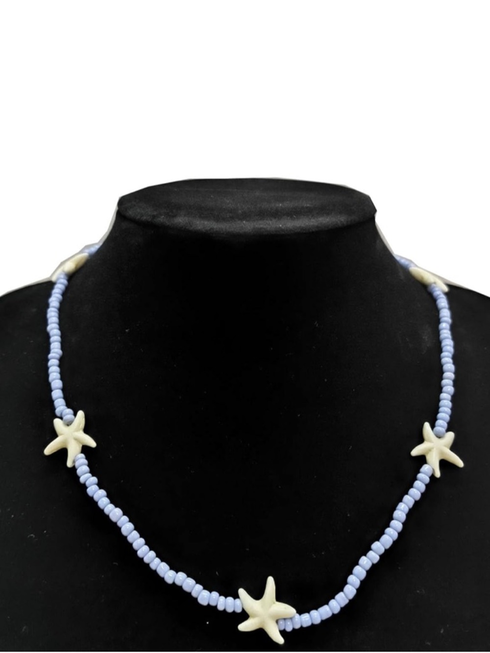 Free People Light Blue Beaded Starfish Necklace